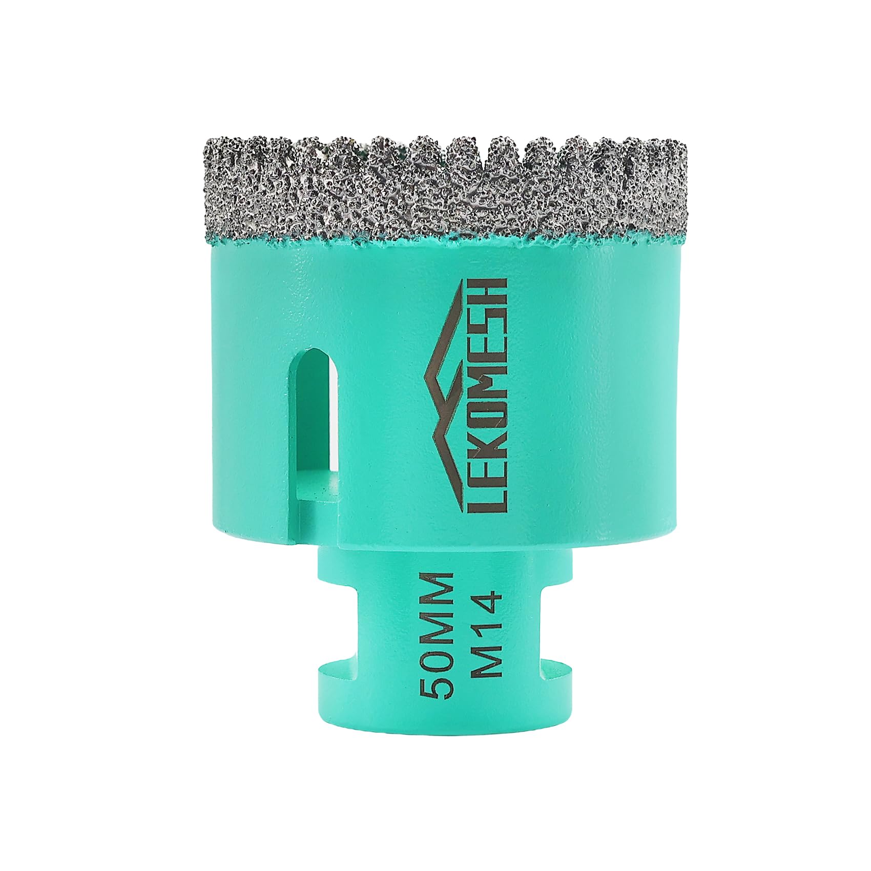 Diamond Tile Core Drill Bit - 50mm Tile Hole Saw Cutter for Porcelain Ceramic Granite Marble Stone, LEKOMESH, M14 Thread