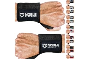 Noble Strength Wrist Wraps (22" Premium Quality) 56 cm for Powerlifting, Bodybuilding, Weight Lifting - Wrist Wraps Support B