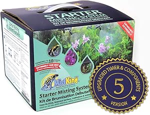 MistKing 5th Generation Starter Misting System for Patio Rooms Cooling, Terrariums and Green Houses (MKMSS5-8pk)