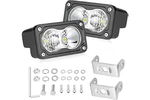 LED Pods, AKD Part 3 Inch CREE LED Off Road Driving Lights 40W Spot Flood Combo Small LED Backup Lights Ditch Lights Fog Lights Pods 2 Packs for Truck Motorcycle SUV UTV ATV Dirt Bike Surron