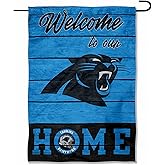Carolina Panthers Welcome Home Decorative Garden Flag Double Sided Banner