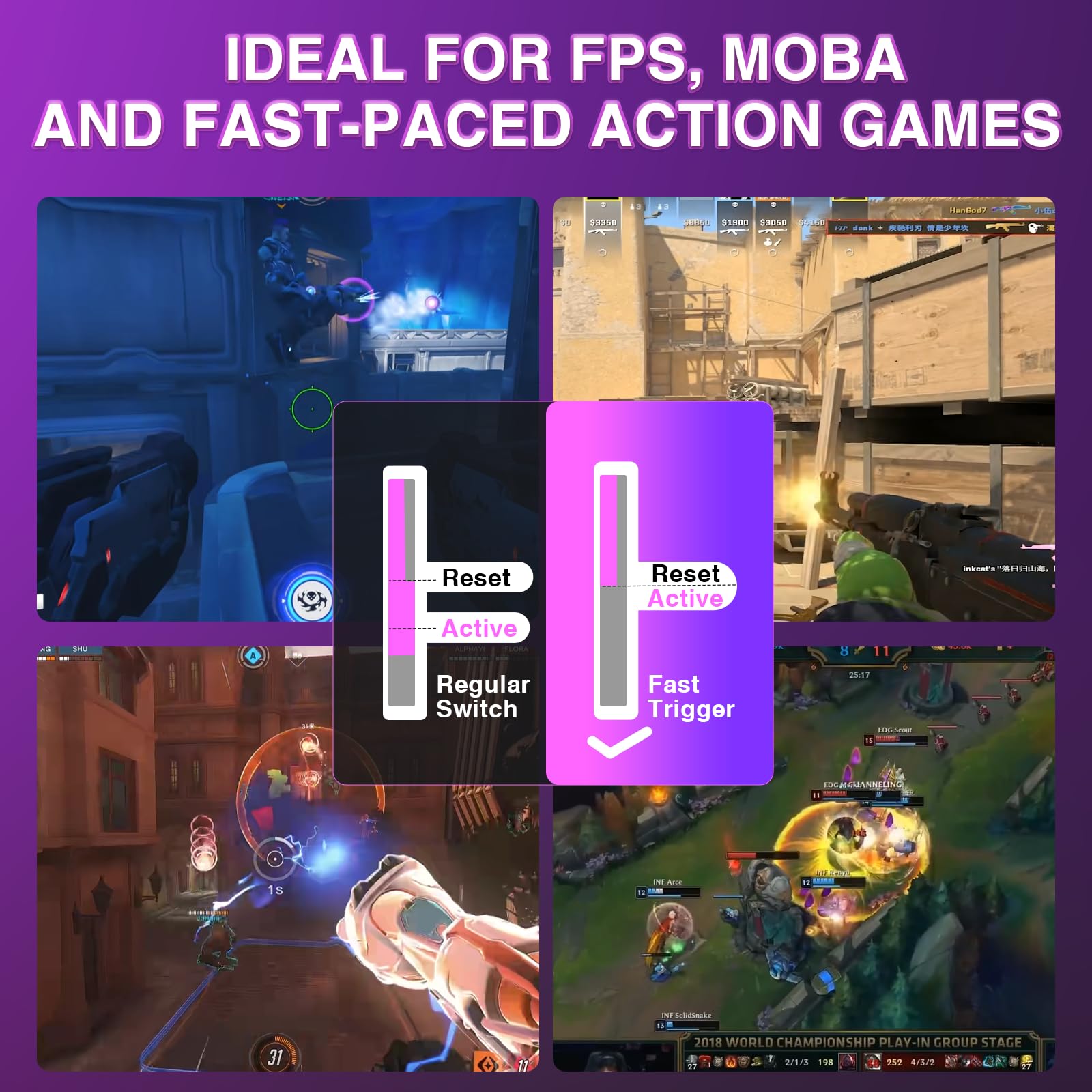 AULA WIN68 HE Mechanical Gaming Keyboard 60%, Hall Effect Magnetic Switch, Fast Trigger Mode Adjustable Actuation, 8000Hz Polling Rate, RGB Backlit, Wired Black Keyboard for Laptop/PC Gamer