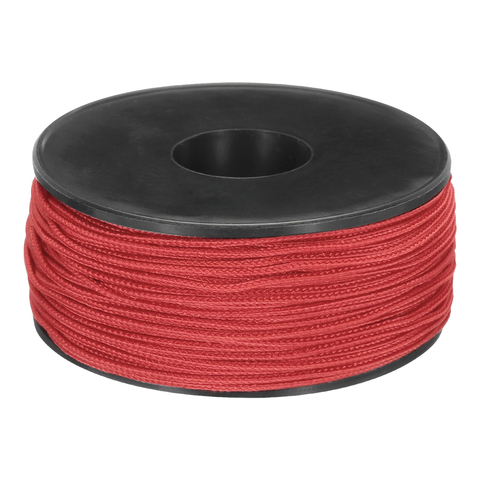 Rebower Micro Paracord 1.18mm x 164 Feet Rope 100 LB Polyester Braided Strong String Spool [for Hiking, Exercise, Tent, DIY Project] - Red