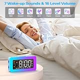 AFEXOA Alarm Clock for Kids Digital Clock with 8 RGB Night Lights view 7