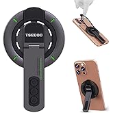 Tsedoo 3-in-1 Magnetic Phone Grip Stand with 360° Roration Angle Adjustment, Silicone Finger Ring & Fidget Toy Design, Gym Dual-Sided Magnetic Phone Kickstand for All Phones