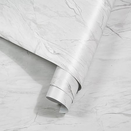 Rabbitgoo Carta Adesiva Per Mobili Effetto Marmo Grigio Pvc Impermeabile 445 X 200cm Adesivi Mobili Anti Umiltà Pellicola Decorativa Per Rinnovare