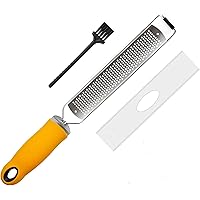 Mepple Fine Zester Grater, Easily Zests Lemon and Grates Cheeses, Ginger, Garlic and Other Foods, Razor Sharp Stainless…