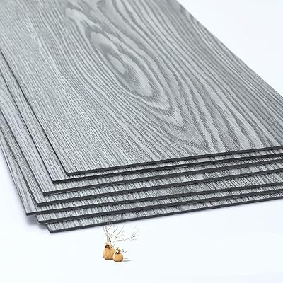 INMOZATA Grey Wood Self-Adhesive Floor Planks 36pcs 5.02㎡ 2mm Thick