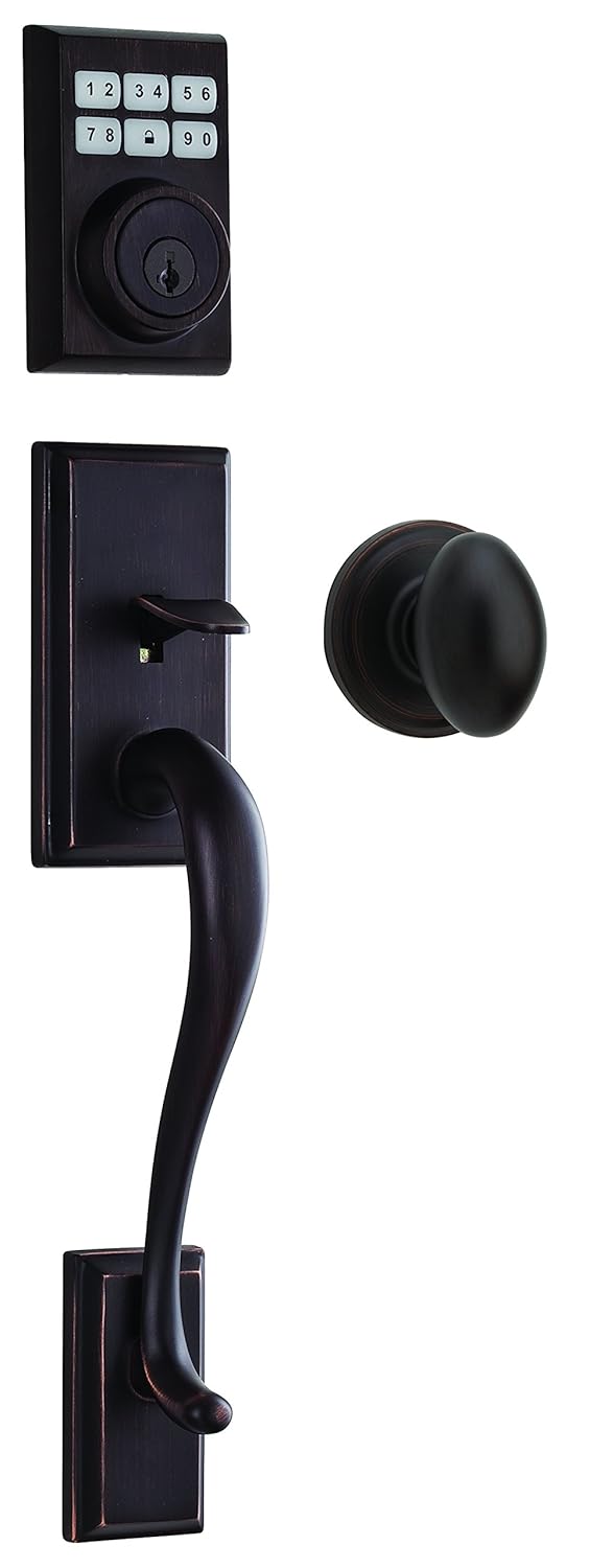 Weiser Hawthorne SmartCode Single Cylinder Handleset featuring SmartKey