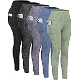 CHRLEISURE Leggings with Pockets for Women, High Waisted Tummy Control Workout Yoga Pants