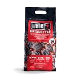 Weber Briquettes 4 kg Black Natural Wood Fuel Ready to Grill 20 Min view 1