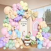 One Silly Goose Birthday Decorations, 151Pcs Goose Balloon Arch Kit Decor with Pink Lucky Goose Foil Balloon for 1st Birthday Decorations Baby Shower