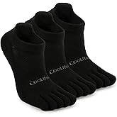 TikMox Ankle Running Toe Socks, Athletic Cool Feel & Quick Dry Fabric, Arch Support, Five-Toe Design for Sports Enthusiasts