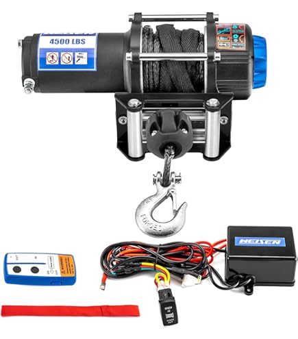 WEISEN 4500lbs 12V Electric Winch Mount Combo For Polaris RZR Turbo R / PRO R