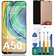 OLED for Samsung Galaxy A50 2019 Screen Replacement for Samsung A50S LCD Screen A505 A507 LCD Display SM-A505F SM-A505FN Touch Digitizer SM-A507F SM-A507FN Repair Kits(Support Figerprint Function)