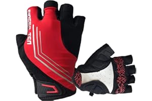 Cycling Gloves Mens Half Full Finger Gel Padded Anti-Slip Value Pair, Breathable Bike Gloves for Men Mountain Bicycle Winter 