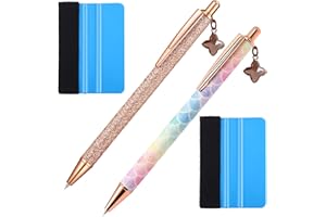 BUYSIGO Weeding Tools for Vinyl，2 Pieces Air Release Pen Craft Vinyl Weeding Tools Stainless Steel Point Retractable Air Release Weeding Tools for Craft Weeding Essential Adhesive Vinyl (Pendant)