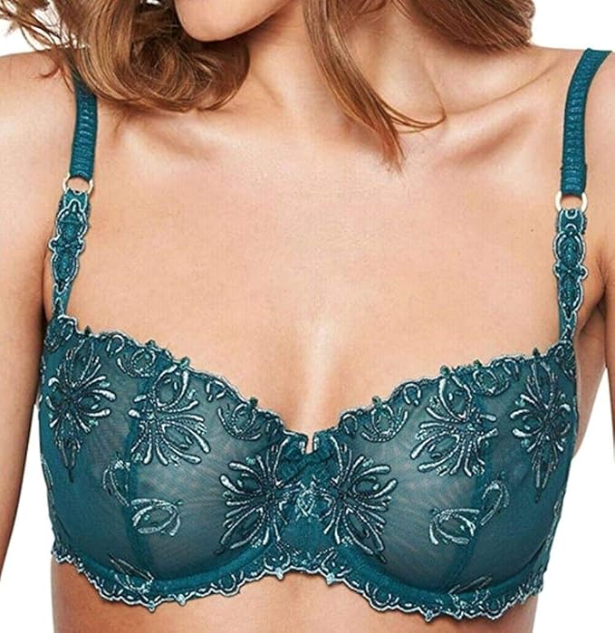 Chantelle Women's Champs Elysees Lace Unlined Demi Bra 2605 at Amazon
