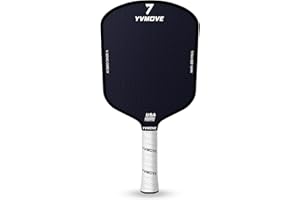 YVmove Pickleball Paddles for Advanced Players | Control & Power | Ti-Carbon Hybrid Face | V-Sonic IV Core 16MM | Large Sweet Spot | Mid-Weight | Extended Grip | USAPA