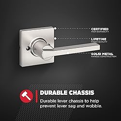 Kwikset Casey Dummy Door Handle, Single Sided Lever