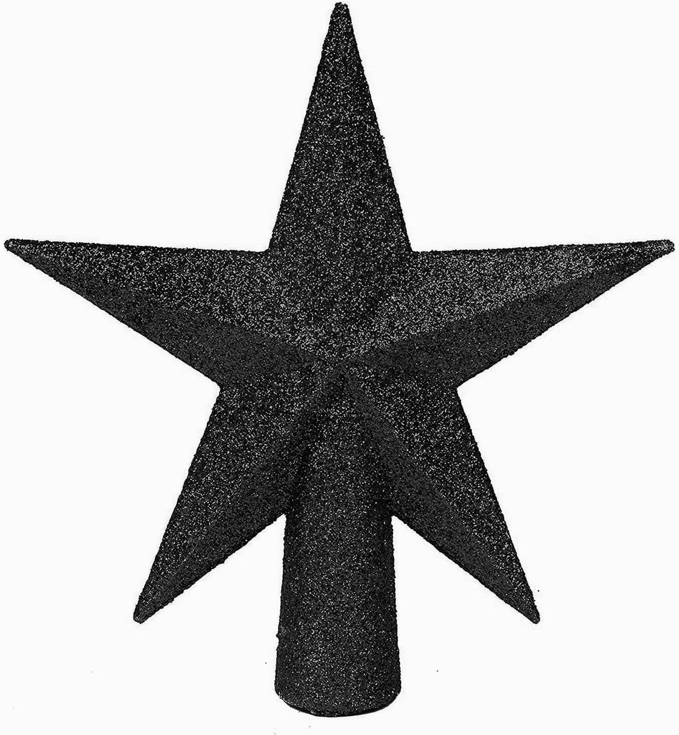 Tree Toppers - YYCRAFT Glitter Star Tree Topper Christmas Decoration-6 Inch,Black