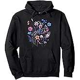Vintage Flowers Women Wildflower Graphic Floral Gardening Pullover Hoodie