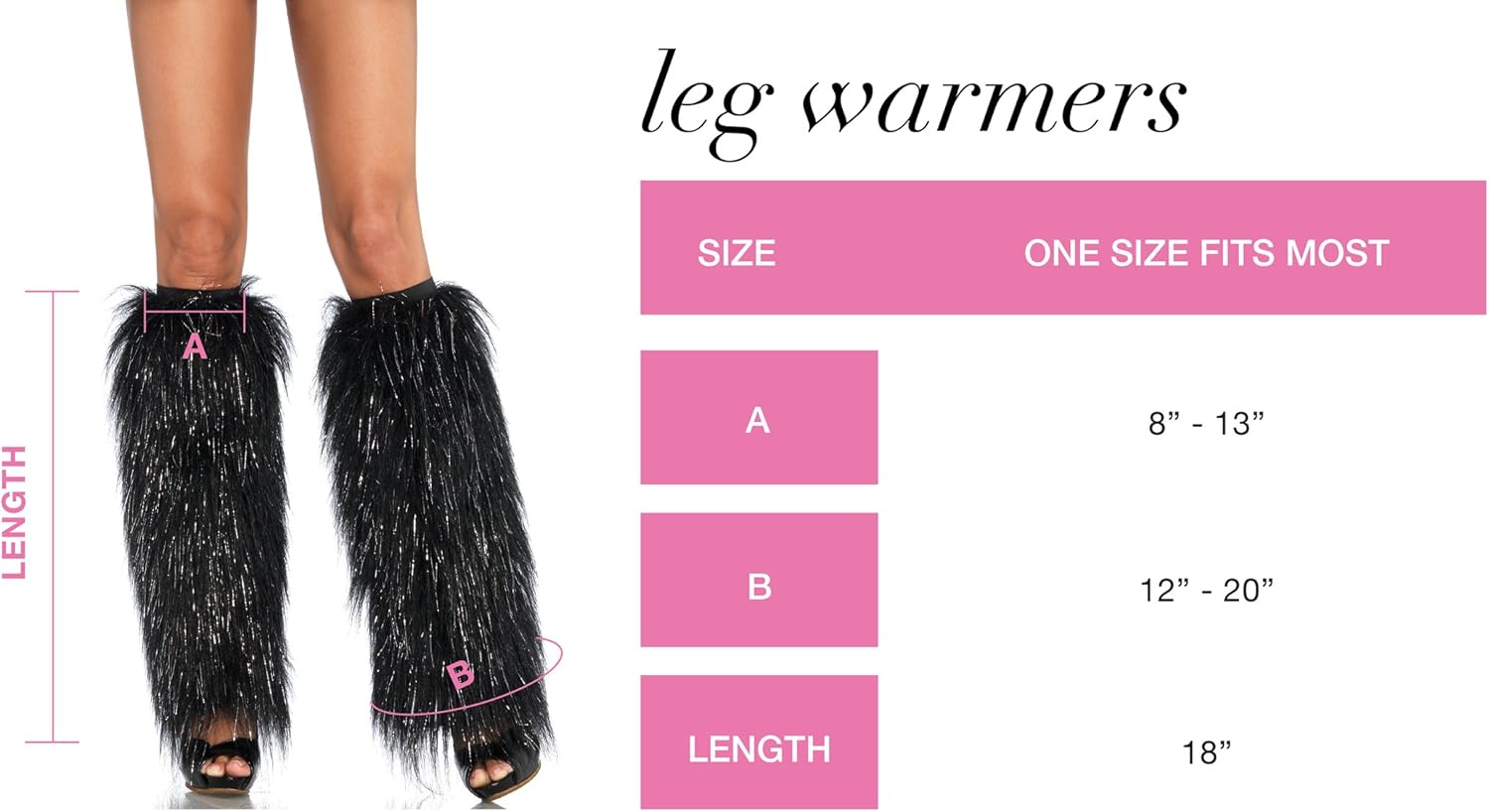  Leg Avenue Faux Fur Lorax Legwarmers for Women, White/Silver, One Size: Leg Avenue: Clothing