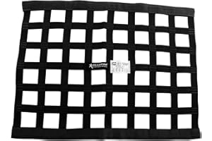 Allstar ALL10280 Black 18" High x 18" Wide Square Border Style Ribbon Window Net