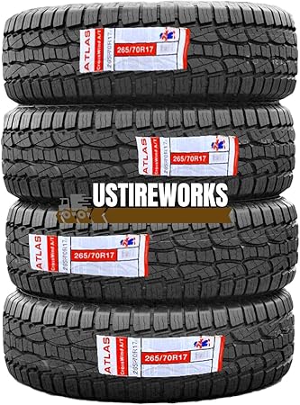 Amazon Com Set Of 4 Atlas Crosswind A T All Terrain Radial Tires 265 70r17 115t Tires 4 Tires Automotive