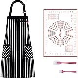 ALIPOBO Extra Thick Non Stick Cookie Dough Rolling Mat, Silicone Pastry Mat with Measurements, Pie Crust Mat, Table & Counter