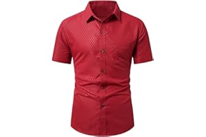 Mens Luxury Satin Dress Shirt Shiny Silk Shirt Long Sleeve Button Down Shirts Stretch Wedding Shirts for Party Prom