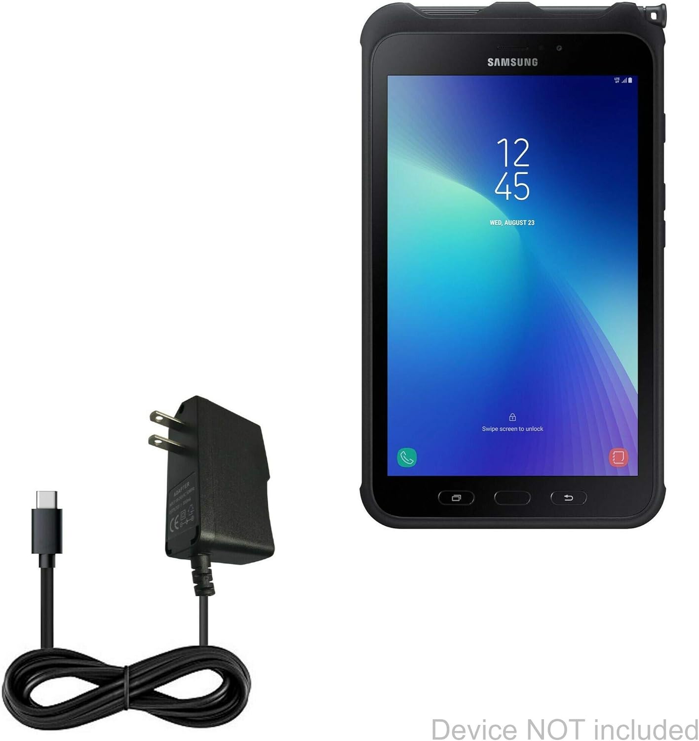 Samsung Galaxy Tab Active2 Charger, BoxWave [Wall Charger Direct] Wall Plug Charger for Samsung Galaxy Tab Active2