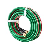 Happybuy Oxygen Acetylene Hose, 1/4-Inch x 15FT Oxy