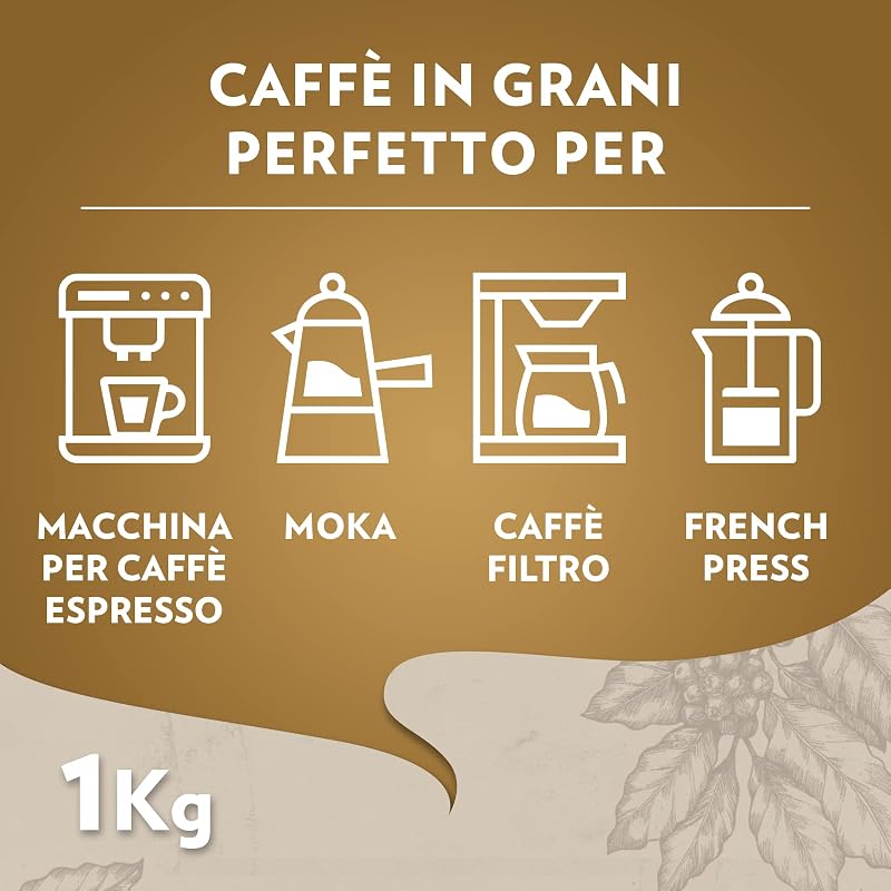 Caffè in Grani per Macchina Espresso Qualità Oro, 1000g