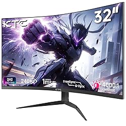 KTC 32Inch 240Hz Curved Gaming Monitor, 1000R