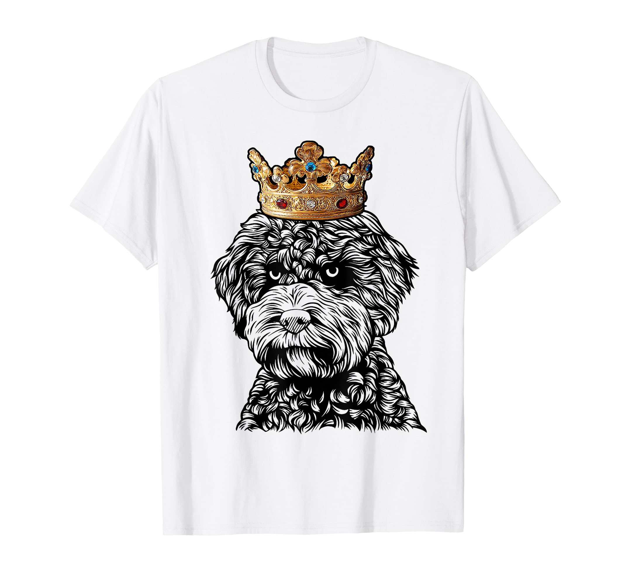 Lagotto Romagnolo Dog Wearing Crown T-Shirt