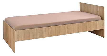 H24living Holzbett 90x200cm Jugendbett Tagesbett Kinderbett Bett Einzelbett Bettrahmen Bettgestell Gästezimmer Jugendzimmer S