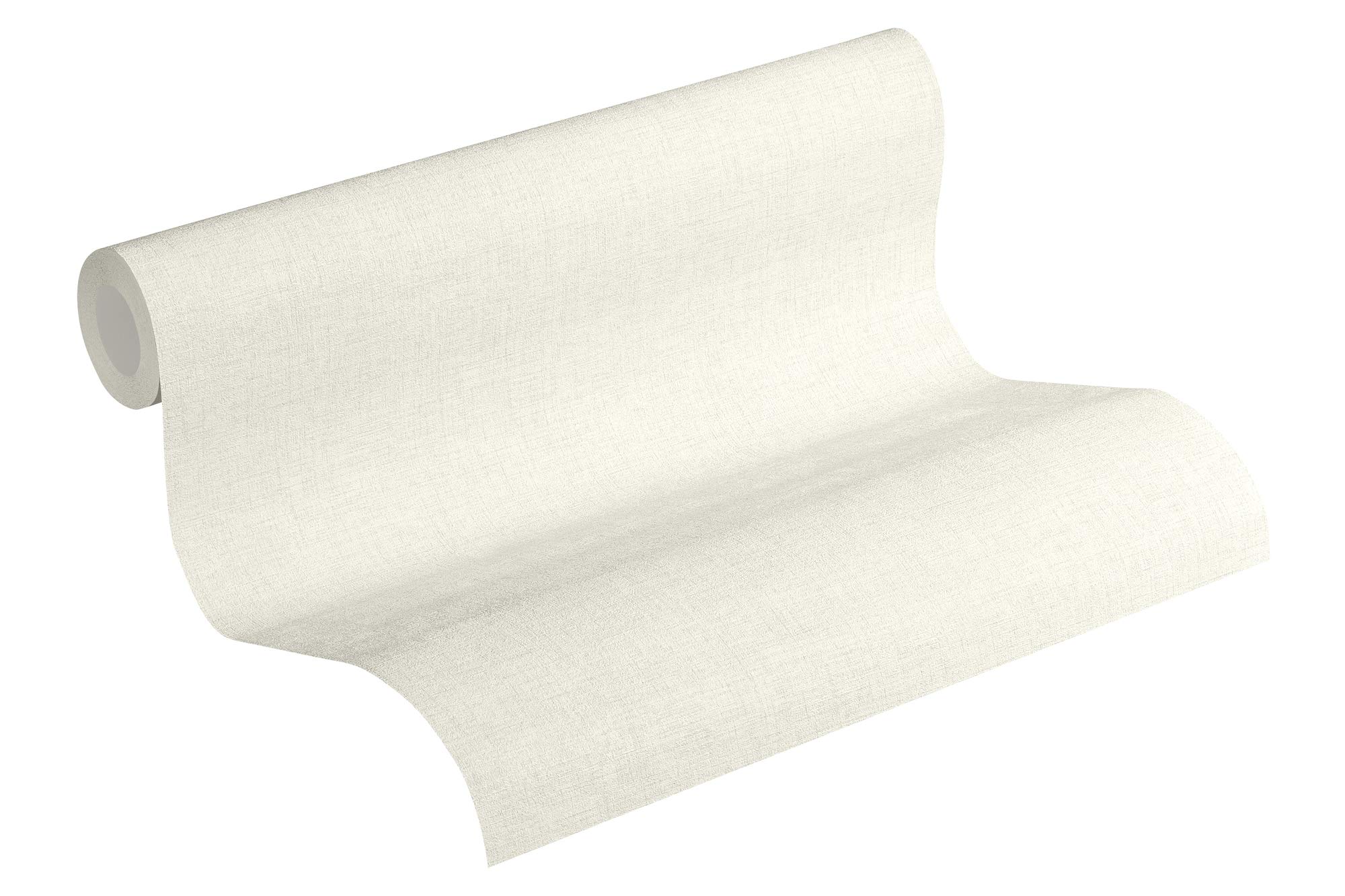 Livingwalls Plain Wallpaper Uni New Walls A.S. Création Non-Woven Wallpaper 10.05 m x 0.53 m Creme Made in Germany 374311 37431-1