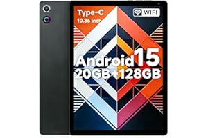 2026 Latest Tablet, Android 15 Tablet 10.4 Inch Octa-Core, 1280 x 800 IPS, 20GB RAM 128GB ROM 1TB TF, 5G WiFi 6, Bluetooth 5.