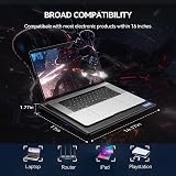 TECKNET Laptop Cooling Pad 12-16 inch Dual 110mm Fans Ergonomic Stand view 5
