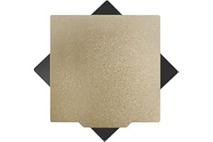 POJECITY 3D Printer Textured PEI Spring Steel Sheet with Dual Sided Flexible Magnetic Sticker 120x120mm Surface for Vorn V0