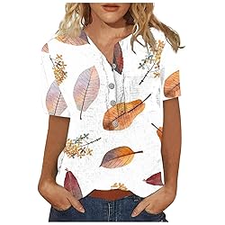 Orange Summer Tops for Women 2023 Beach Spring