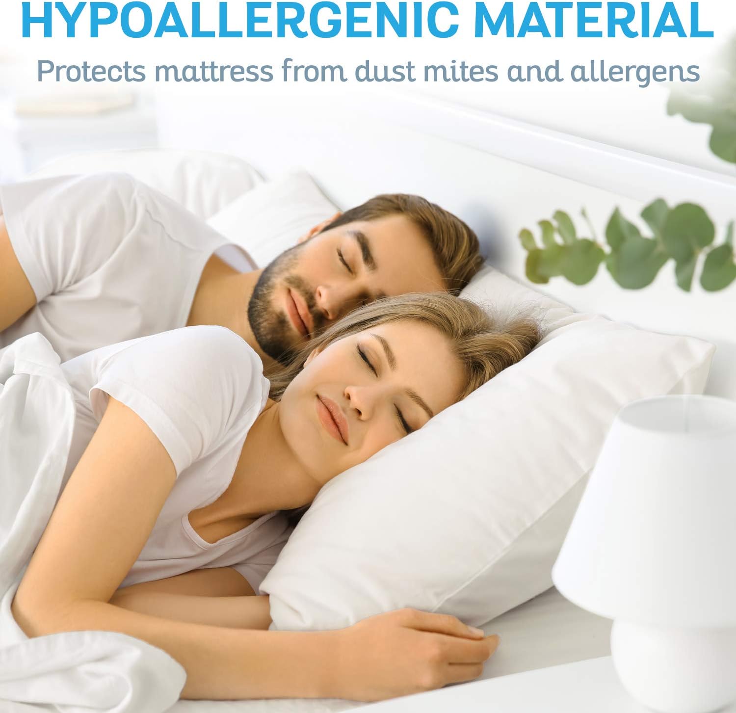 SURES Waterproof Mattress Protector - California King Size Bedsheet - Fitted Machine Washable Bed Sheet - Hypoallergenic, Vinyl Free Bedwetting Cover Pad - for Kids, Adult, Elderly (1, Twin): Home & Kitchen
