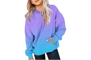 CARYDETY Girls' Fashion Cute Gradient Hoodies for Girls Long Sleeve Pullover Tops with Kangaroo Pocket, Kids Ages 2-14 Years