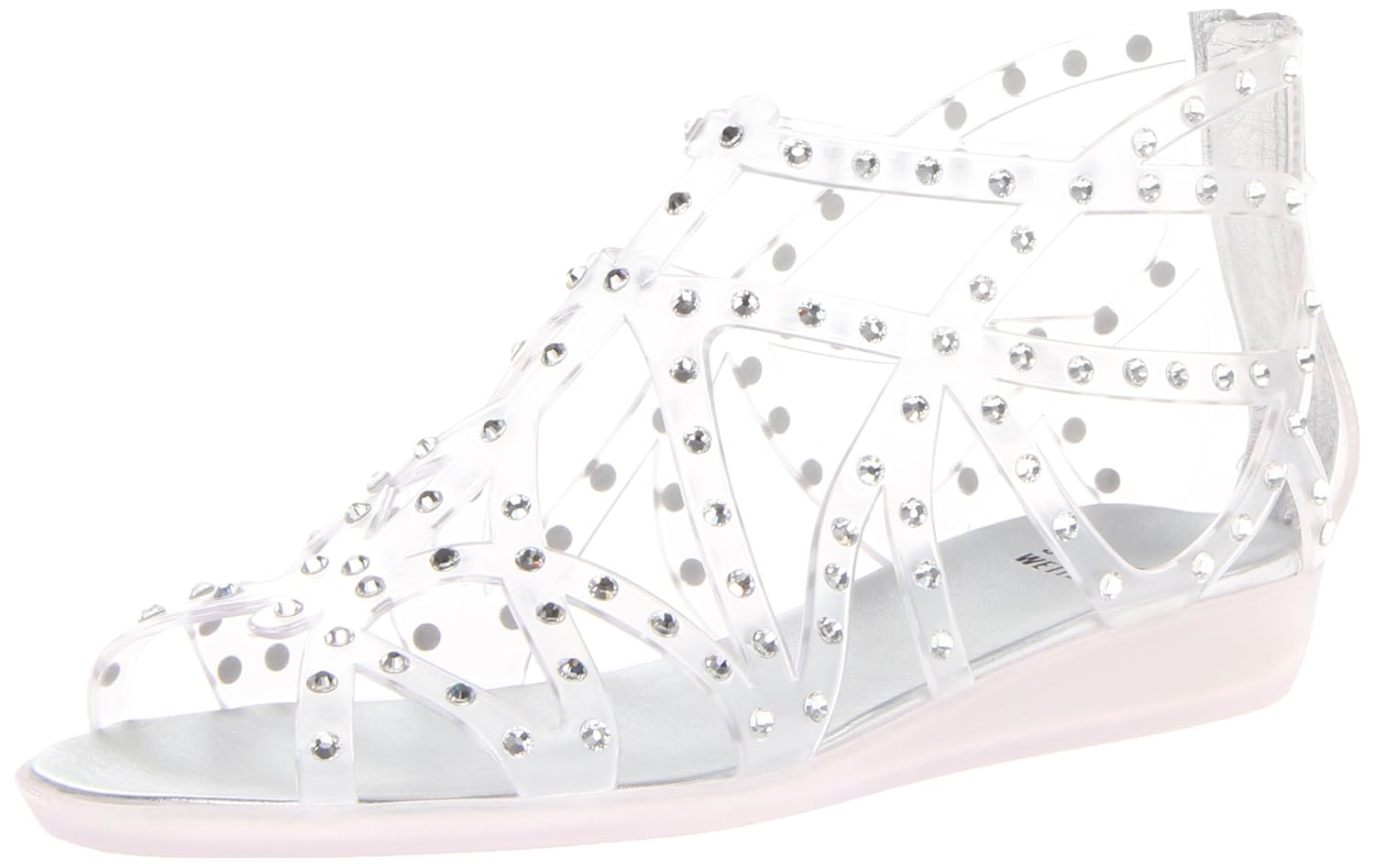 stuart weitzman crystal jelly sandals