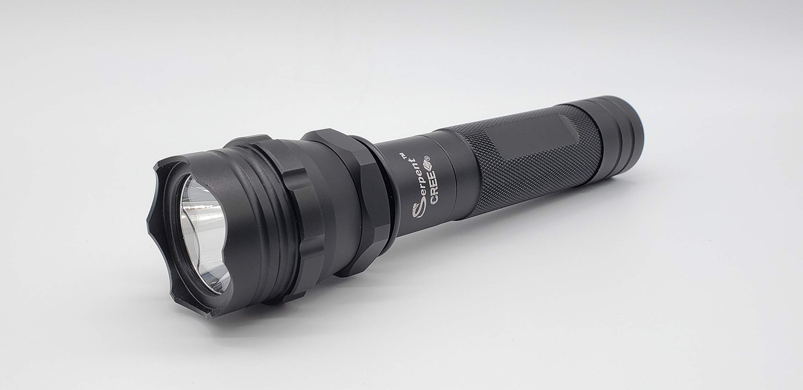 Vortex Serpent LSL02-XO Tactical Rechargeable Handheld End Cap Switch Direct Charging LED Aluminum Flashlight
