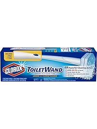 Clorox ToiletWand Disposable Toilet Cleaning System - ToiletWand, Storage Caddy and 6 Disinfecting ToiletWand Refill Heads