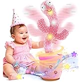TWORIVER Dancing Talking Cactus Toys for Toddler,Mimicking Cactus Toy for Baby Boys Girls Valentine Kids Gifts Easter Basket Stuffers with 120 English Songs,Adjustable Volume,Recording & Repeating