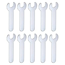 HARFINGTON 10pcs Small Wrench 10x70x1.5mm Metric
