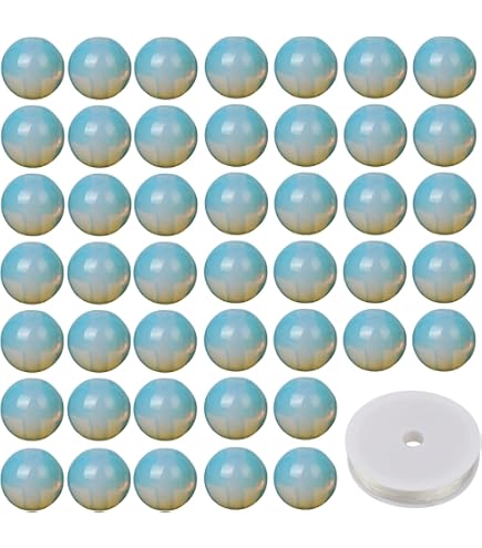 Perles Rondelles En Opale Welo Bleu Éthiopien - Taille 3-6 Mm - Lisses - Lot De 16 - Neuf